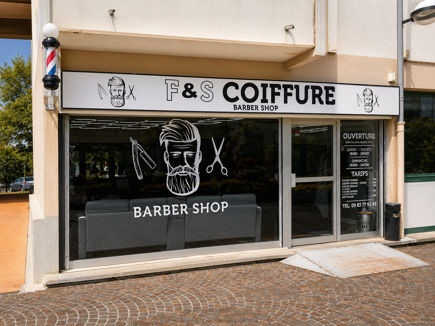Façade de F&S Coiffure à Annecy